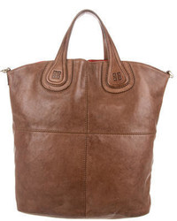 Givenchy Zipper Embellished Textured Leather Nightingale Tote