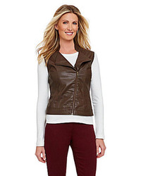 Westbound Faux Leather Vest