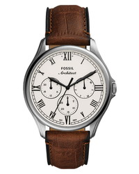 Fossil Arc 02 Multifunction Leather Watch