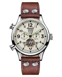 Ingersoll Armstrong Automatic Chronograph Leather Watch