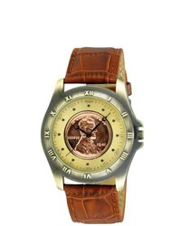 August Steiner Wheat Penny Antique Gold Coin Watch