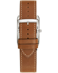 Tom Ford Brown Silver Leather 001 Watch