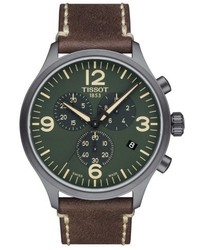 Tissot Chrono Xl Leather Strap Chronograph Watch 45mm