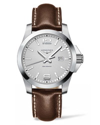Longines Conquest Classic Leather Watch