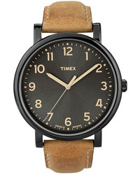 Timex Easy Reader Leather Strap Watch 42mm