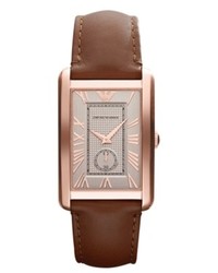 Emporio Armani Watch Brown Leather Strap 39x32mm Ar1671