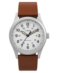 Timex Expedition North Field Post Mechanical Leather Watch