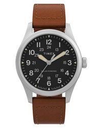 Timex Expedition North Field Post Solar Leather Watch