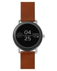 Skagen Falster Touchscreen Leather Strap Smart Watch