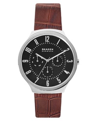 Skagen Grenen Leather Watch