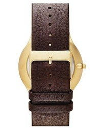 Skagen Grenen Multifunction Leather Strap Watch 41mm