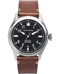 Jack Mason A101 Aviation Collection Leather Watch