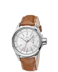 JBW Rook Light Brown Leather Strap Stainless Steel Watch