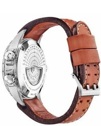 Hamilton Khaki Aviation X Wind Automatic Chronograph Leather Strap Watch 44mm