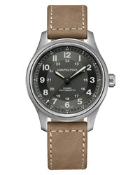 Hamilton Khaki Field Titanium Automatic Leather Watch