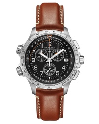 Hamilton Khaki X Wind Chronograph Leather Watch
