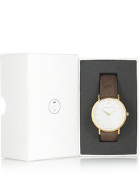 Larsson & Jennings Lder Leather And Gold Plated Watch