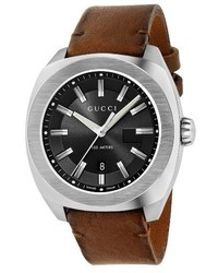 Gucci Leather Strap Watch 44mm