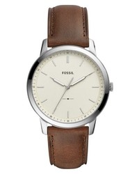 Fossil Leather Strap Watch
