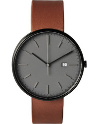 Uniform Wares M40 Pvd Plated Stainless Steel And Leather Watch