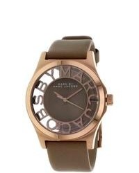 Marc Jacobs Henry Leather Strap Watch