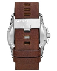 Diesel Master Chief Leather Strap Watch 46mm