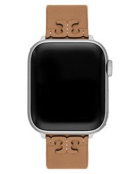 Tory Burch Mcgraw Leather Band For Apple Watch