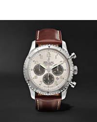 Breitling Navitimer 8 B01 Chronograph 43mm Stainless Steel And Leather Watch Ref No Ab01171a1g1x1