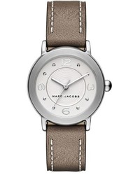 Marc Jacobs Riley Round Leather Strap Watch 28mm