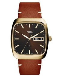 Fossil Rutherford Leather Strap Watch 41mm