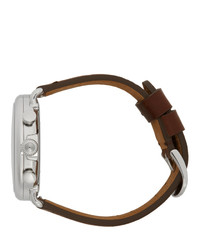 Shinola Silver And Brown The Runwell 47mm Watch