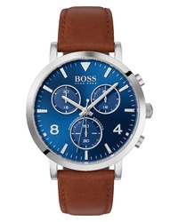 BOSS Spirit Chronograph Leather Watch