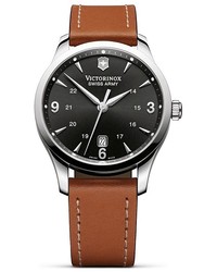 Victorinox Swiss Army Alliance Leather Strap Watch 40mm