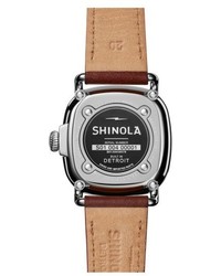 Shinola The Guardian Leather Strap Watch 36mm