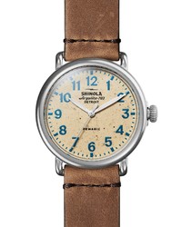 Shinola The Runwell Leather Watch Gift Set