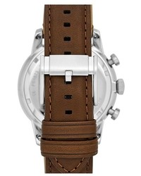 Fossil Townsman Round Leather Strap Watch 44mm