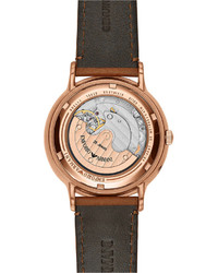 Emporio Armani Watch Automatic Meccanico Brown Leather Strap 43mm Ar4662