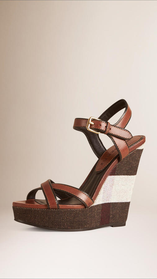 burberry wedges
