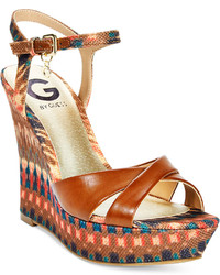 G by Guess Debbra Platform Wedge Sandals
