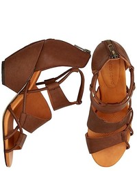 Leather Wedge Sandal
