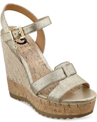 G by Guess Pretty Platform Wedge Sandals