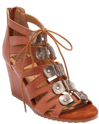 Dolce Vita Rhoda Leather Wedge Sandals