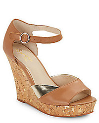 Seychelles Make It Snappy Leather Wedge Sandals