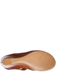 Johnston & Murphy Tricia Quarter Strap Leather Wedge Sandal