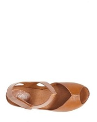 Johnston & Murphy Tricia Quarter Strap Leather Wedge Sandal