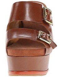 Nine West Vachel Leather Wedge Sandal  Choose Colorsz