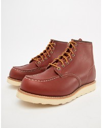 Red Wing 6 Inch Classic Moc Toe Boots In Oro Russet Leather