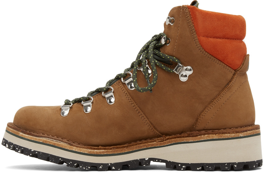 Ps By Paul Smith Brown Nubuck Ash Lace Up Boots, $395 | SSENSE | Lookastic