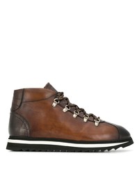 Doucal's Embossed Lace Up Boots