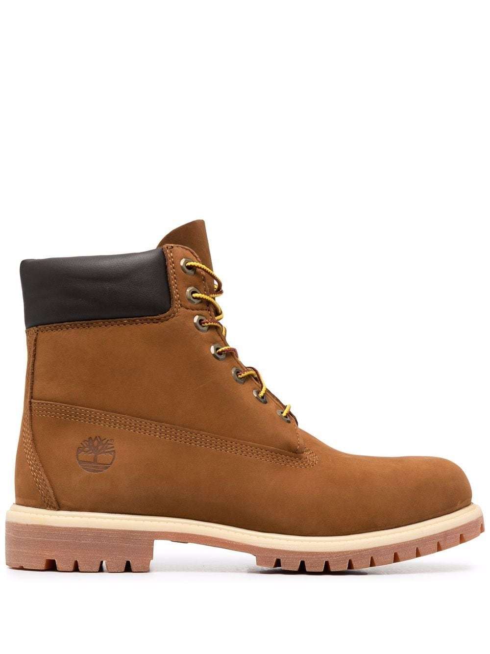 Timberland Lace Up Leather Boots, $262 | farfetch.com | Lookastic